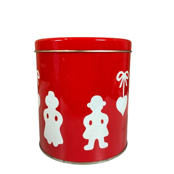 Plåtburk Röd 15,5 cm Pepparkakor Burk Jul