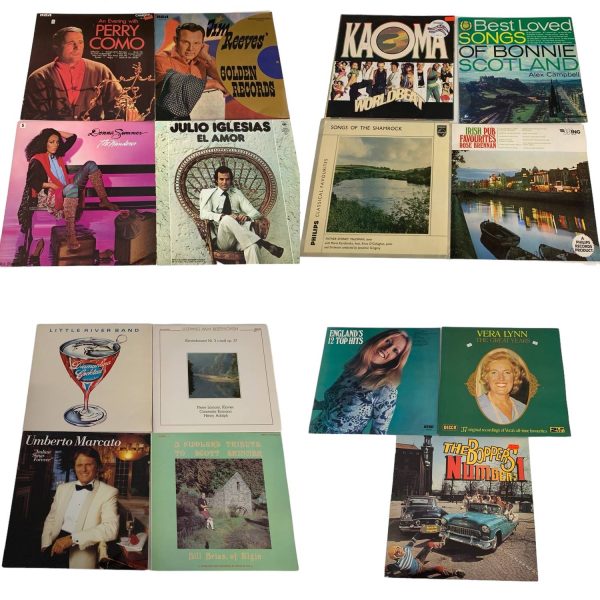 Vinyl LP-Skivor 15st Vinylskiva Perry Como Julio Iglesias Vera Lynn The boppers