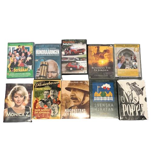 DVD-Filmer Svenska Filmer 10st