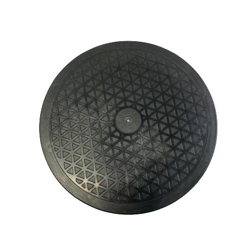 Snurrplatta Svart 26cm Platta Snurrar Fotoplatta