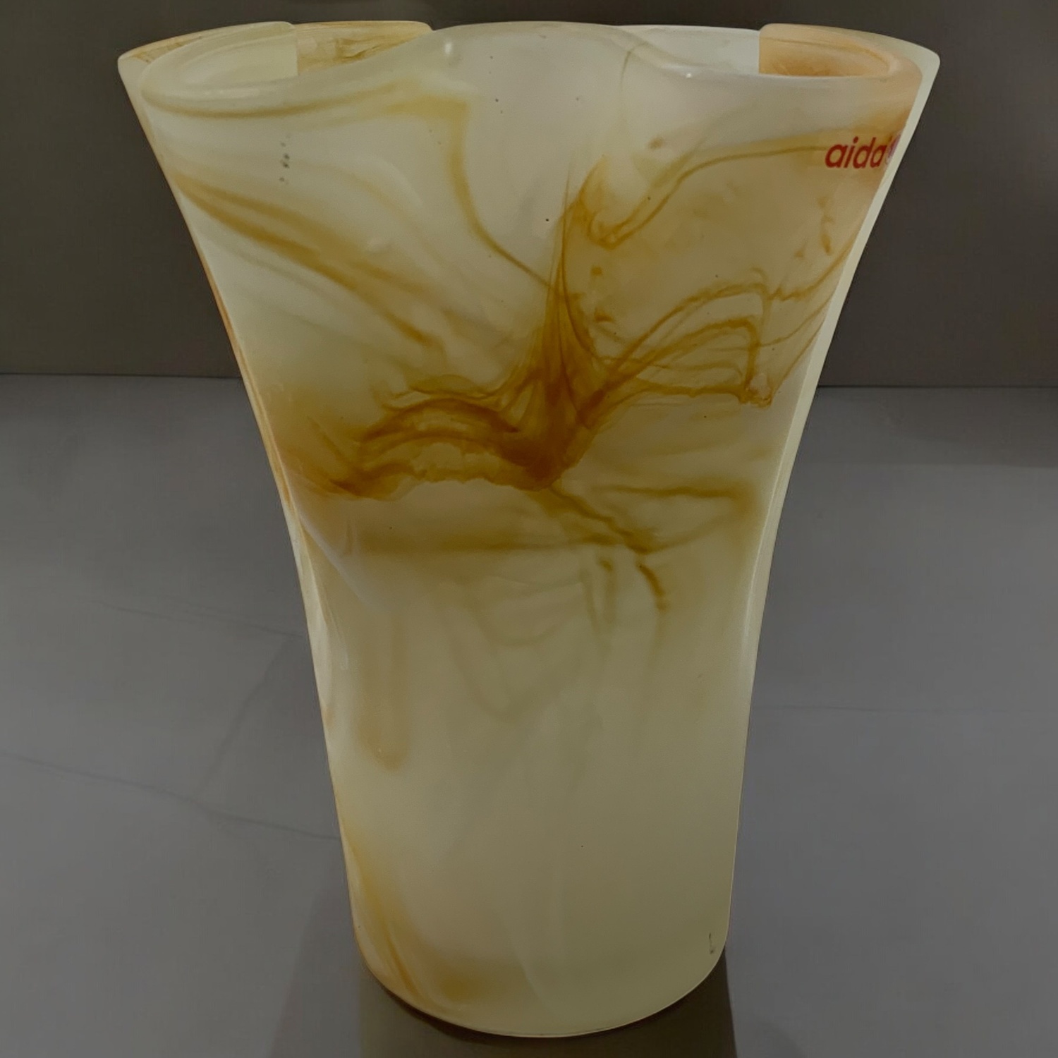 Aida Glasvas Tulpanvas Vas Glas Etikettmärkt