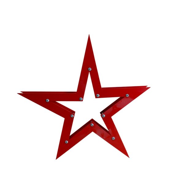 Julstjärna Röd Metall 38cm Jul Stjärna