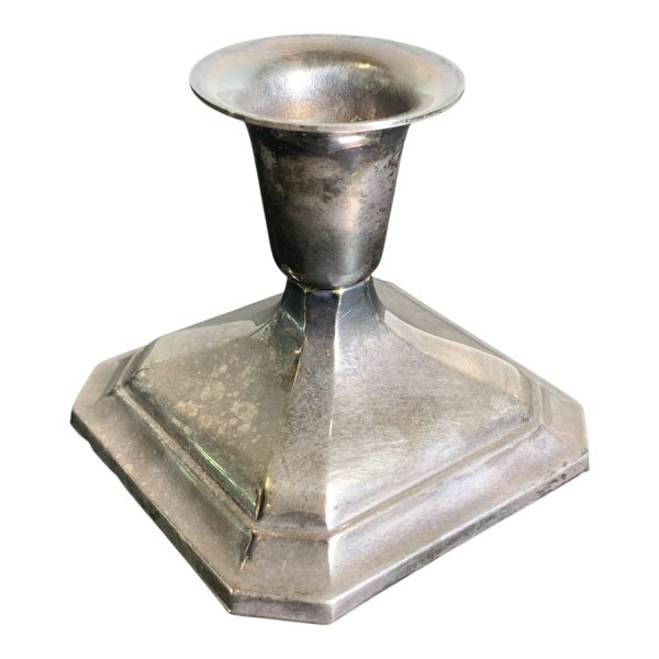 JLH Nysilver Ljusstake Stämplad ALPACCA IMPORT Vintage Design