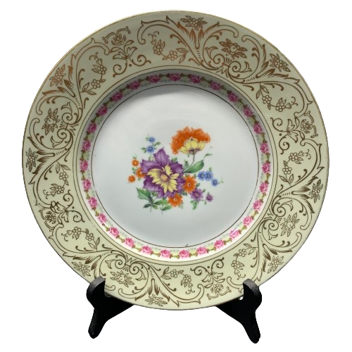 Huttner & Co Servingsfat Fat Stämplad Czechoslovakia Vintage Design