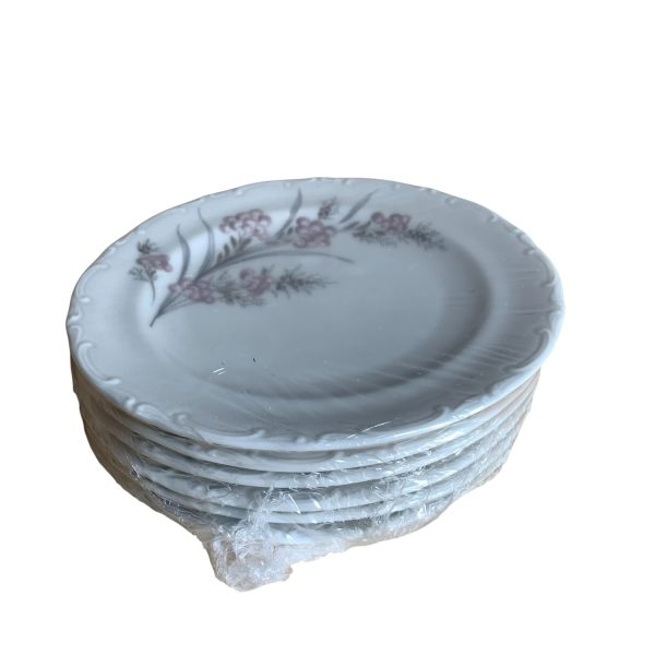 Vohenstrauss Johann Seltmann Bavaria 6st Tallrikar 19cm Vit
