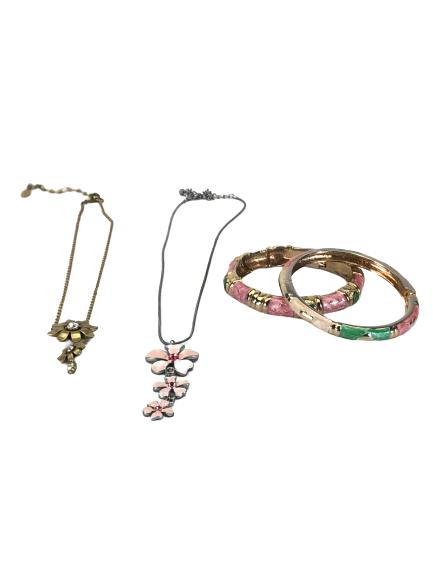 Smycken, Halsband, Armband, 4 st, bla Pilgrim