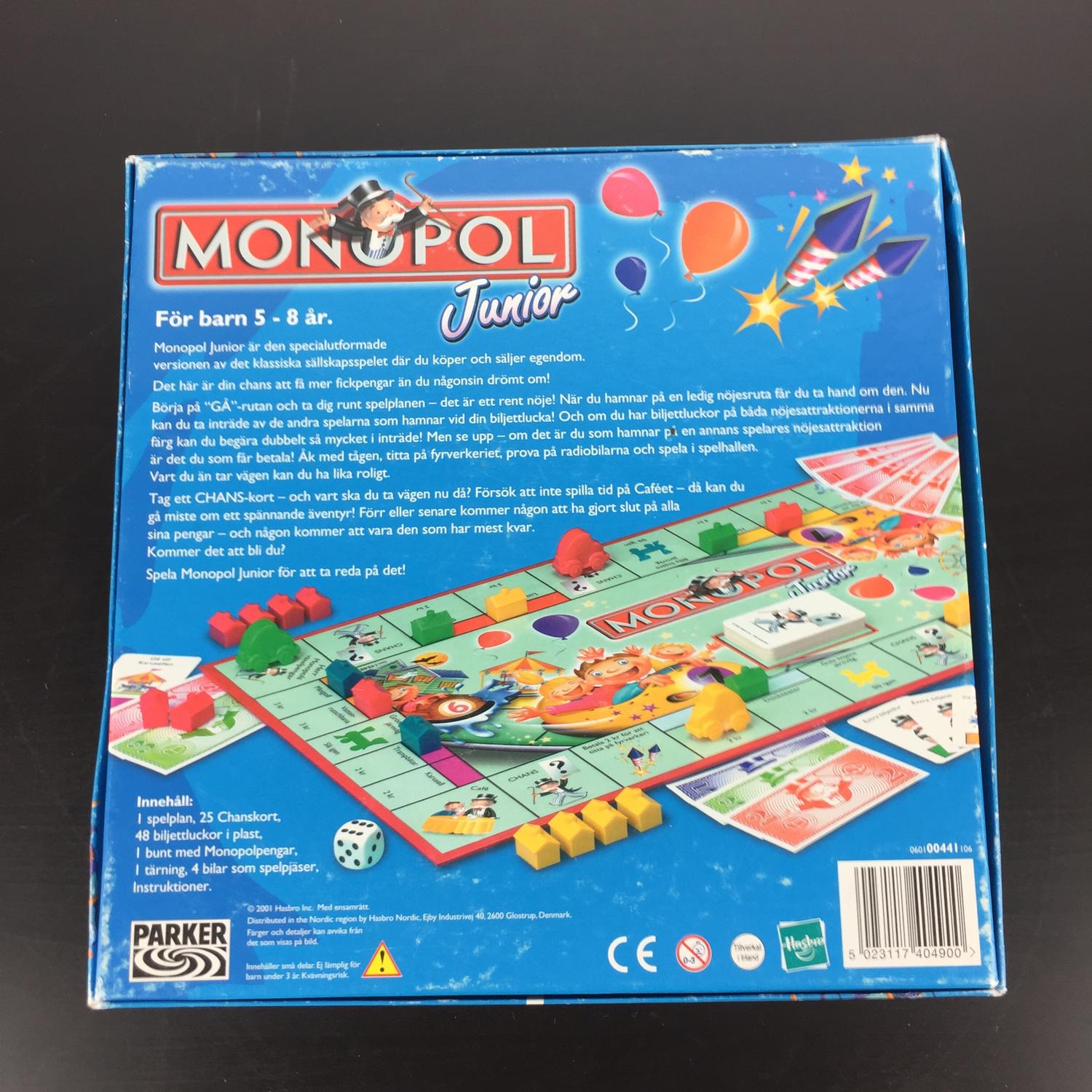 Sällskapsspel, Monopol Junior - Bild 3