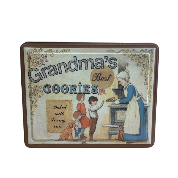 Grandma's Cookies Baked With loving care Plåtburk Burk Kakburk