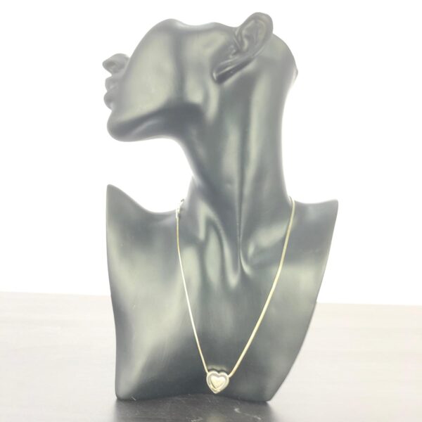 Silver halsband med hjärta, Silver GHA 925 10g, Guldfynd