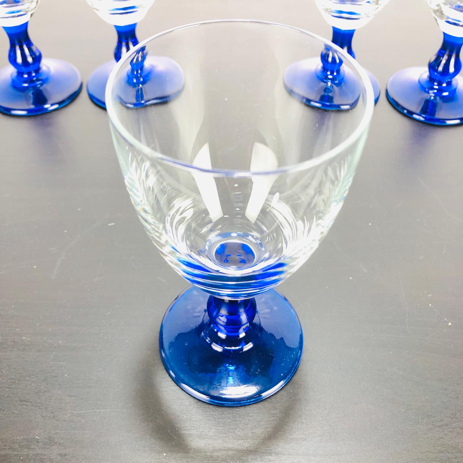 Glas, Vinglas, Blå, 5 st - Bild 6