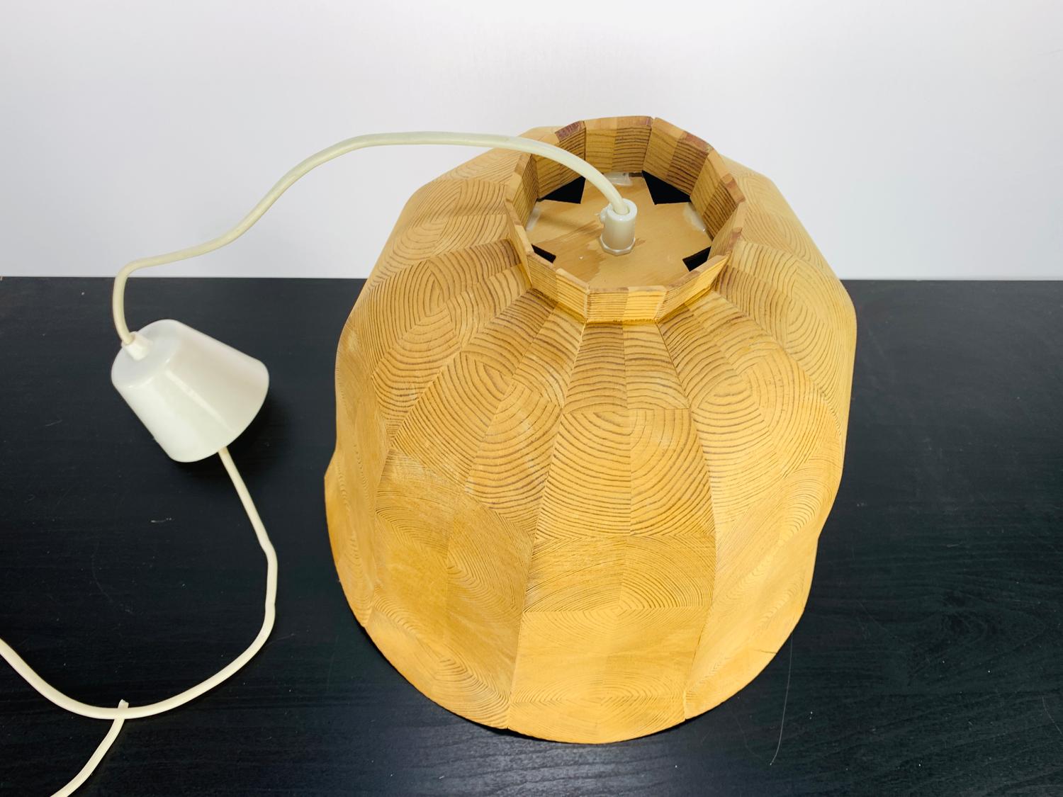 Taklampa, Trä, Trälampa, Lampa, Retro - Bild 3