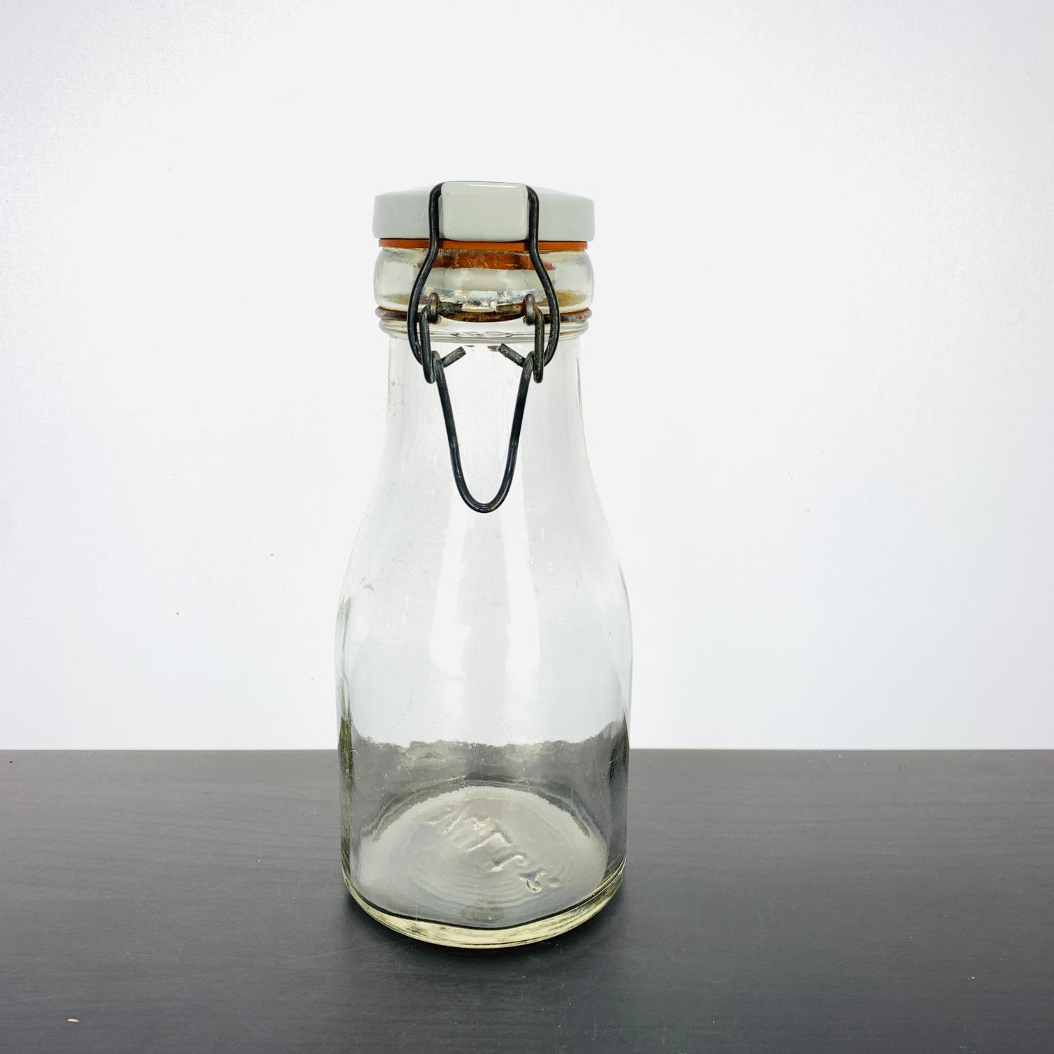 Antik flaska, 3/4 liter, Glas, Poslinslock