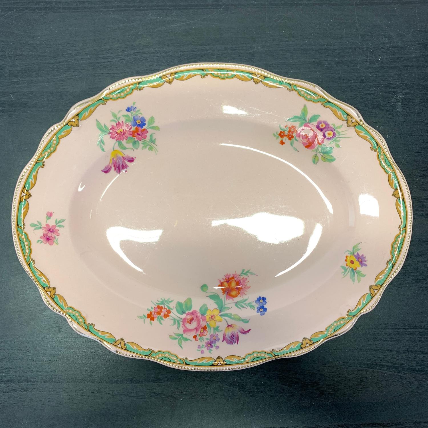 Johnson Bros Rosedawn Uppläggnings Fat Stämplad England Vintage Design Retro - Bild 3