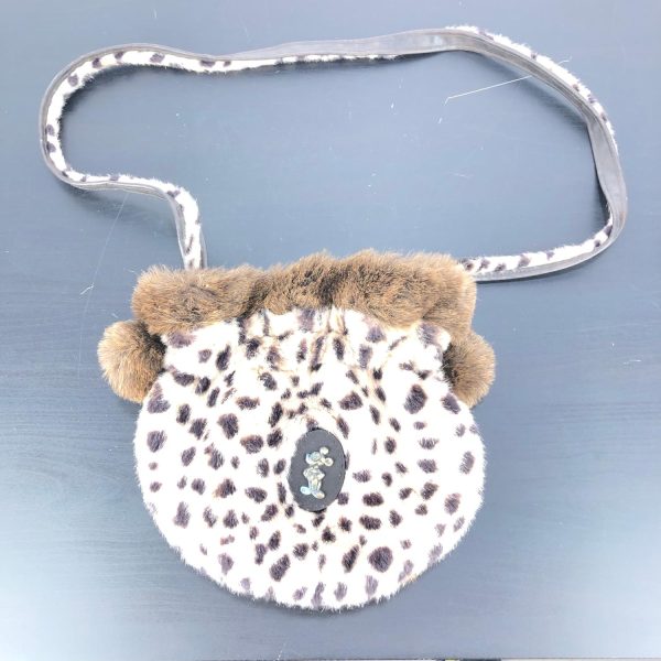 Disney, Mickey Mouse, Handväska, Beig/svart/brun, Leopard mönstrad