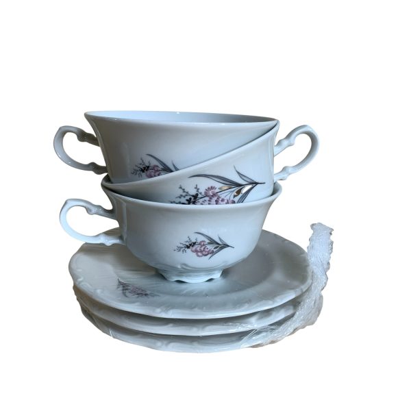 Vohenstrauss Johann Seltmann Bavaria 3st Koppar & Fat Vit Tekoppar