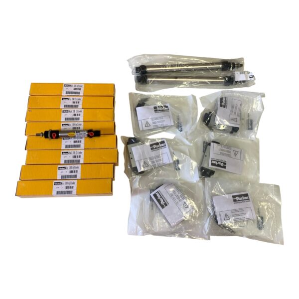 Parker Mini Iso Cylinder Magnetventiler 17-delar Luftcylinder Pneumatisk