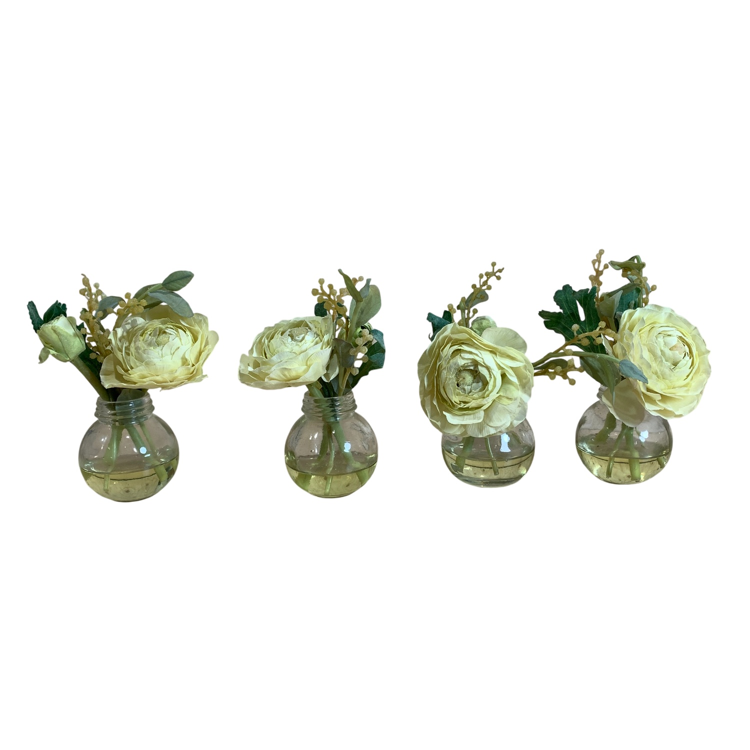 Prydnadsblommor Rosor 4st Gul Konstväxter 10cm