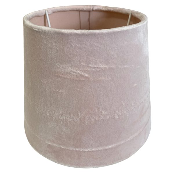 Lampskärm 14cm Rosa Sammet Lamptillbehör