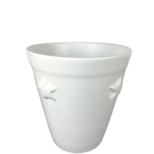 Kruka Vit Stjärnor