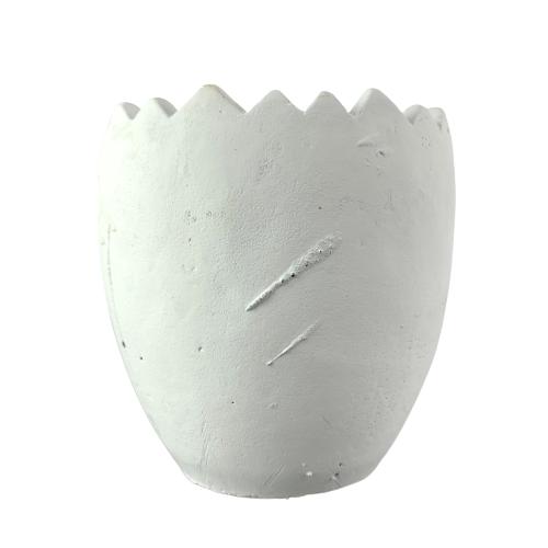 Kruka Vit Design Ägg Skal