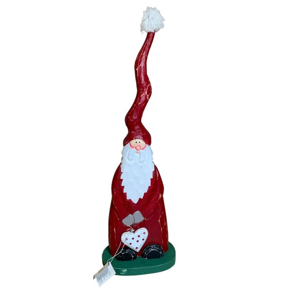 Sia Trä Tomte Jultomte Röd 40cm Jul