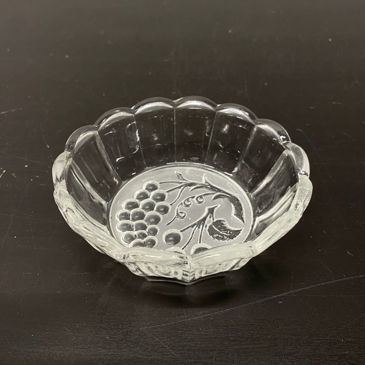 Skål Glasskål Glas Druvor
