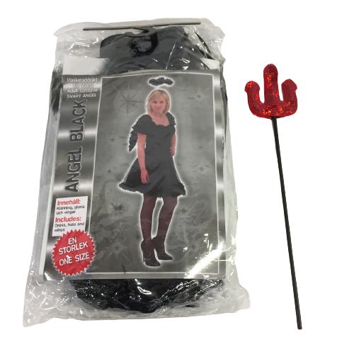 Maskeraddräkt Black Angel One Size