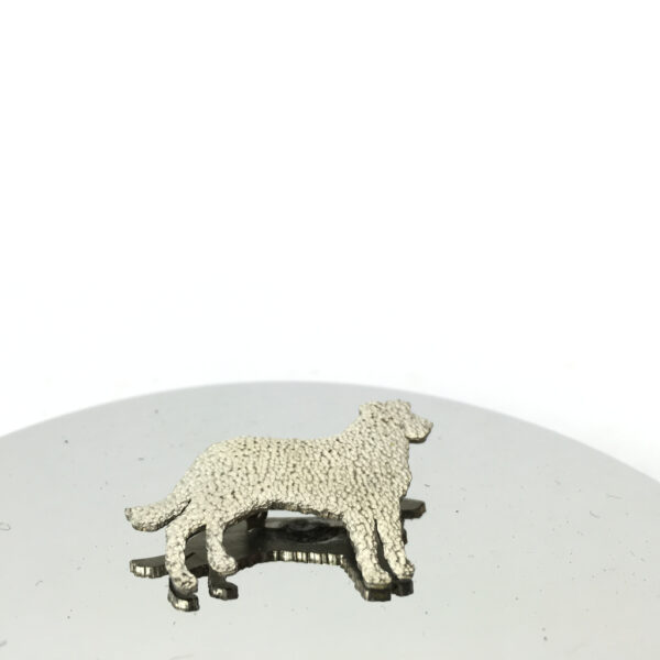 Brosch, Hund, Silvrig