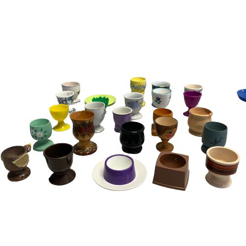 Äggkoppar 25st Parti Äggkopp Vintage Design Egg Cup Eggcup Retro Ägg Kopp Påsk