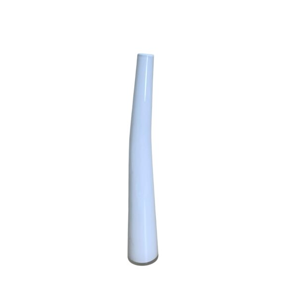Vas Glasvas 41cm Hög Vit Glas