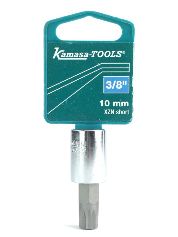 Kamasa Tools XZN short Bitshylsa 12-XZN 3/8" 10 MM Chrome Vanadium 10mm