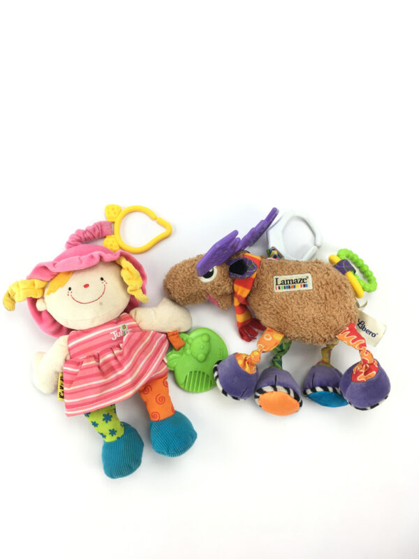 Ks Kidi Julia & Libero Lamaze leksak 2 st 25x10cm Älg Docka