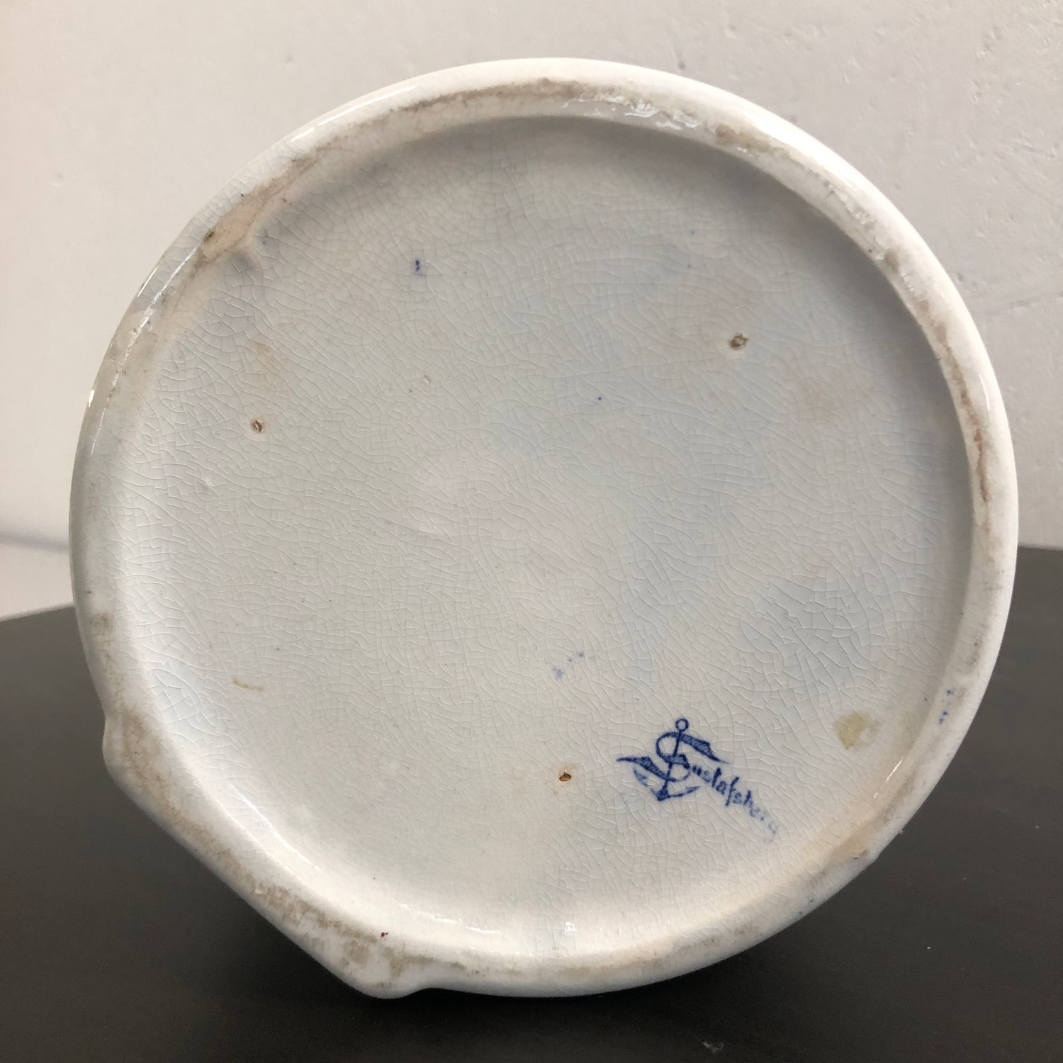Gustafsberg Mjöllåda Skeppa Skål Burk Vintage Old Stämplad Pottery Sweden - Bild 6