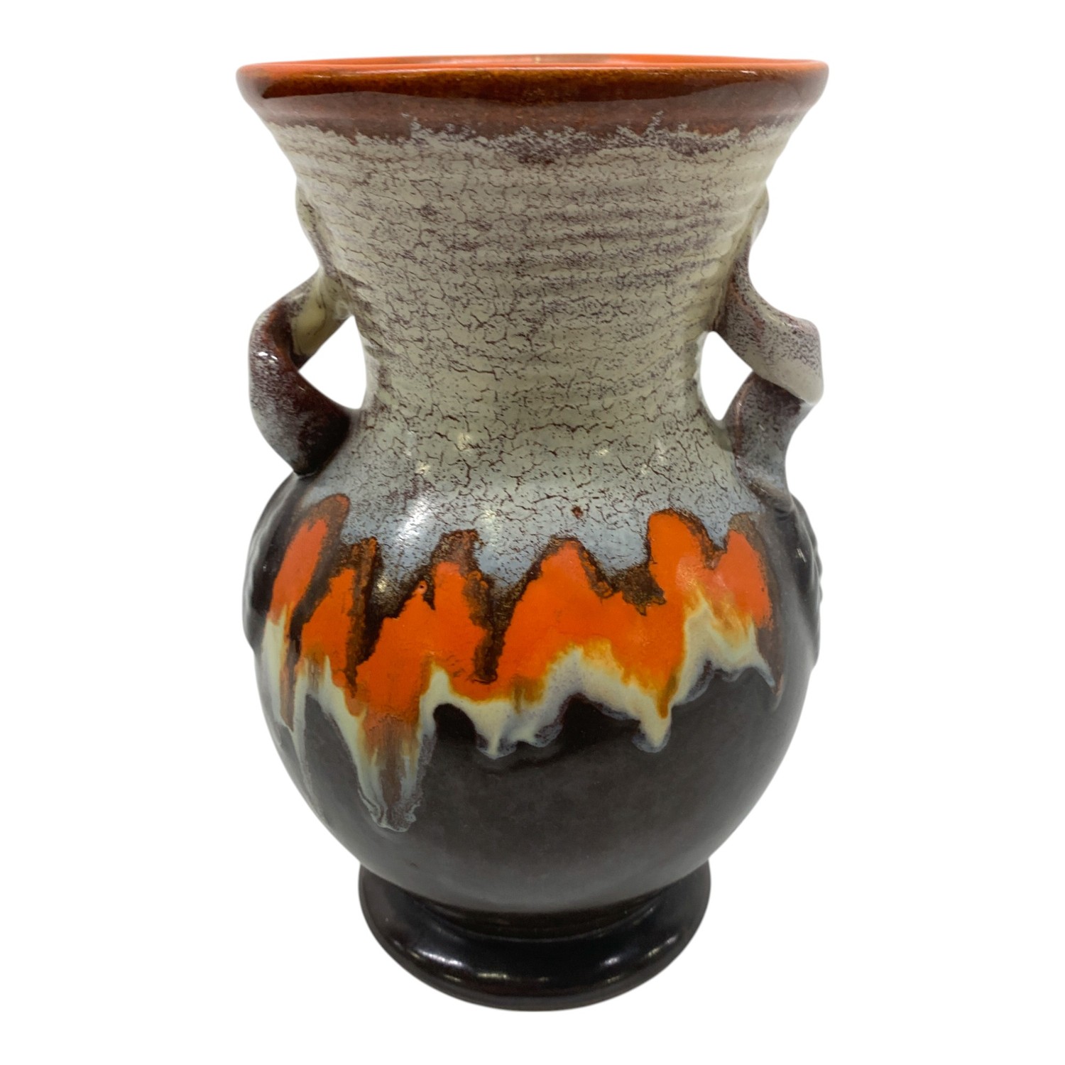 Vas Vase Keramik Stämplad Import M 145 Vintage Design
