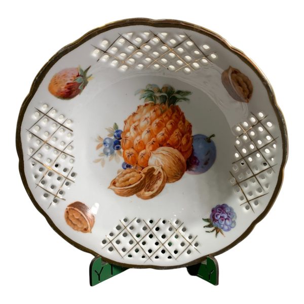 Victoria China Czechoslovakia Skål Fruktskål Stämplad