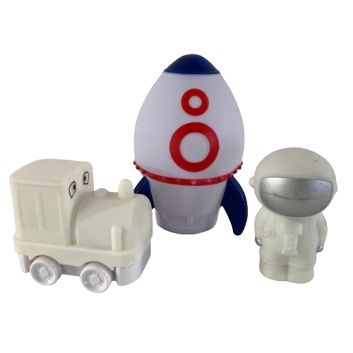 Batterilampor Nattlampor Raket Tåg Astronaut Barnlampor