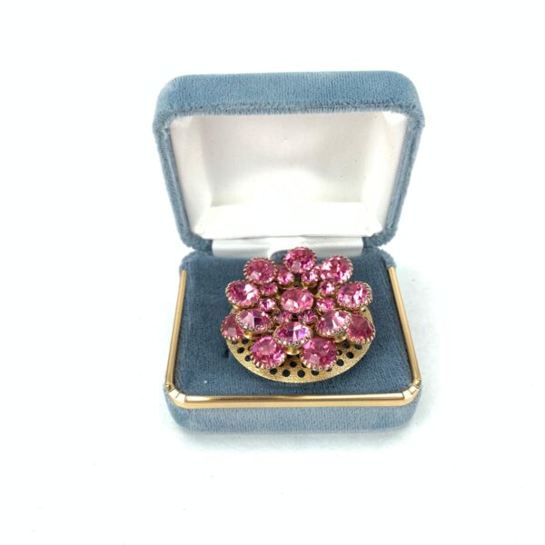 Brosch, ca 4cm, Rosa