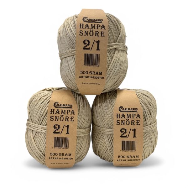 Carlmarks Hampasnöre 2/1 500g