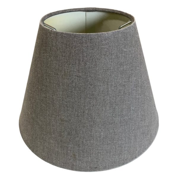 Lampskärm 18cm Grå Tyg Lamptillbehör