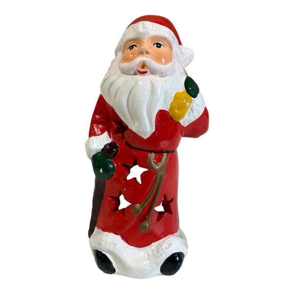 Tomte Tomtefar Ljuslykta ca 19cm Julpynt Julsaker Jul Santa Claus Christmas