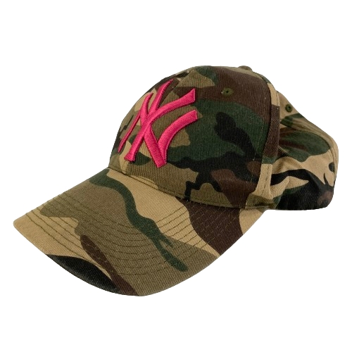 New York Yankees Keps Grön Camo Justerbar