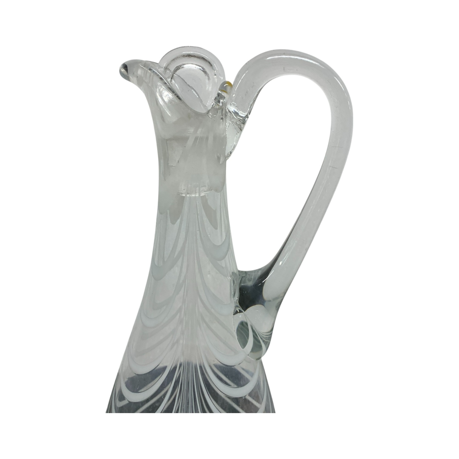 Karaff Vit Linjer 24cm Glaskaraff Glas Vintage - Bild 7