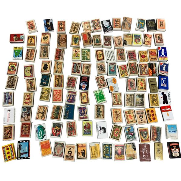 Tändsticksaskar Vintage Tändstickor Parti Matches Tändsticksask Lot