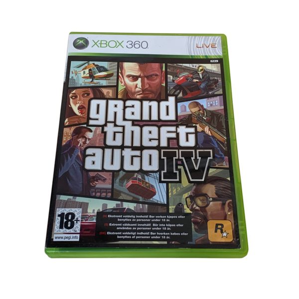 XBOX 360 GTA 4 Grand Theft Auto IV XBOX360 Spel TV-Spel Game