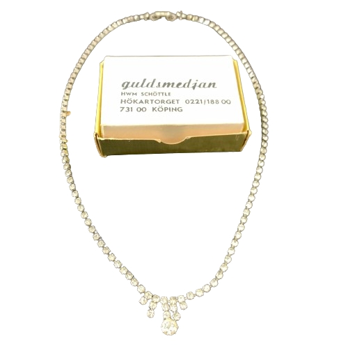 Halsband Strass Stenar Necklace Smycken