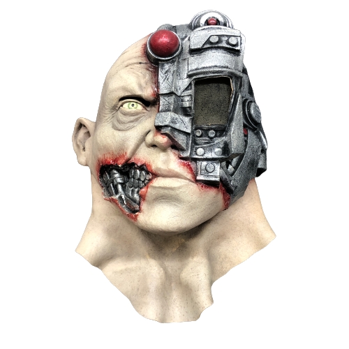Halloweenmask Mask Phonemask Cyborg Halloween Maskerad Skräckmask