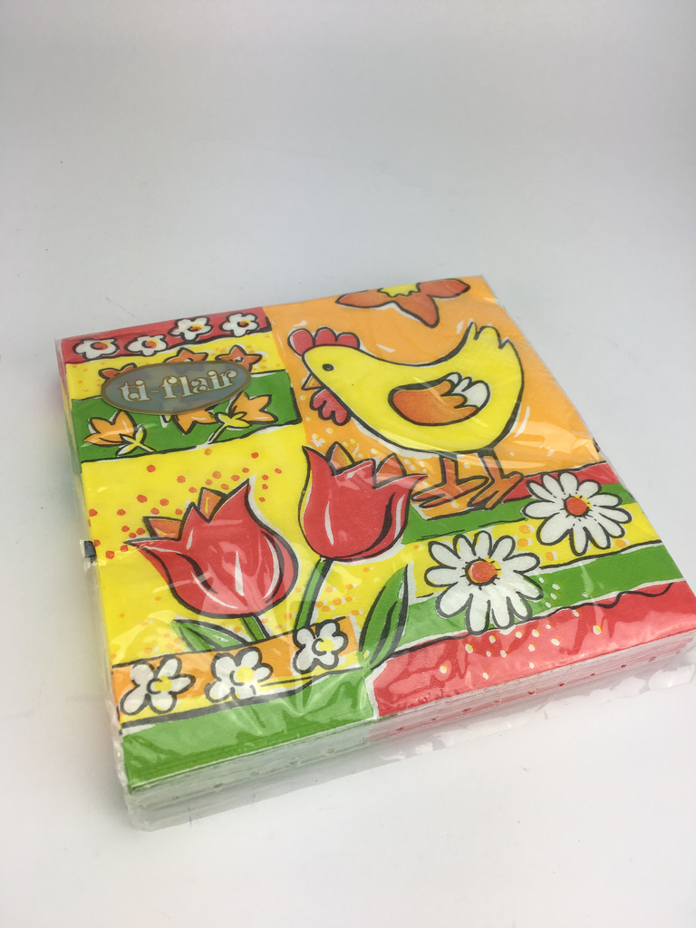 Påsk Servetter 20-pack. 33x33cm. 3-lager. ti-flair.. Made in Germany