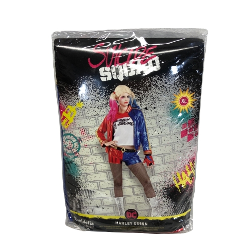 Maskeraddräkt Maskerad Harley Quinn stl XL Suicide Squad