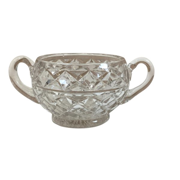 Sockerskål Glas Glasskål 15cm Skål Vintage