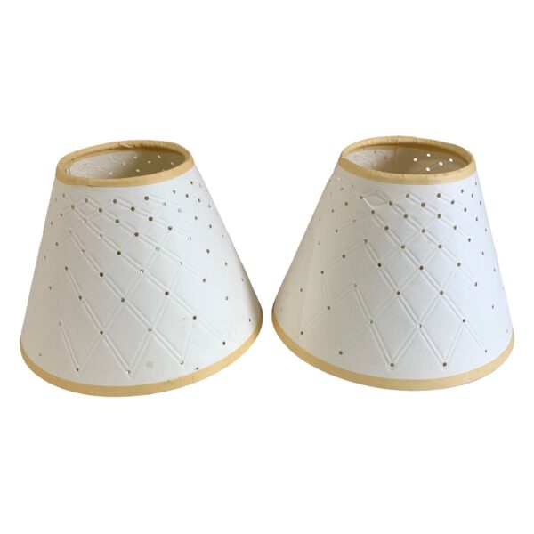 Lampskärm 2st Vit 15cm Papper Lamptillbehör